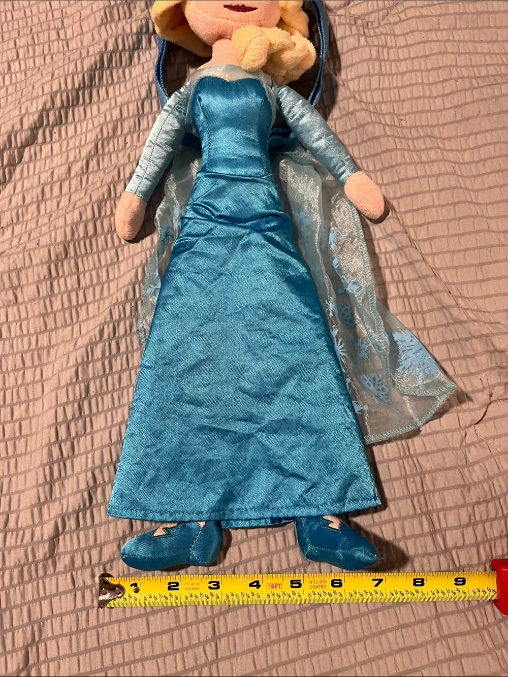 Disney Frozen Elsa Plush Doll Backpack 2019 Blue Girls Backpack 21”